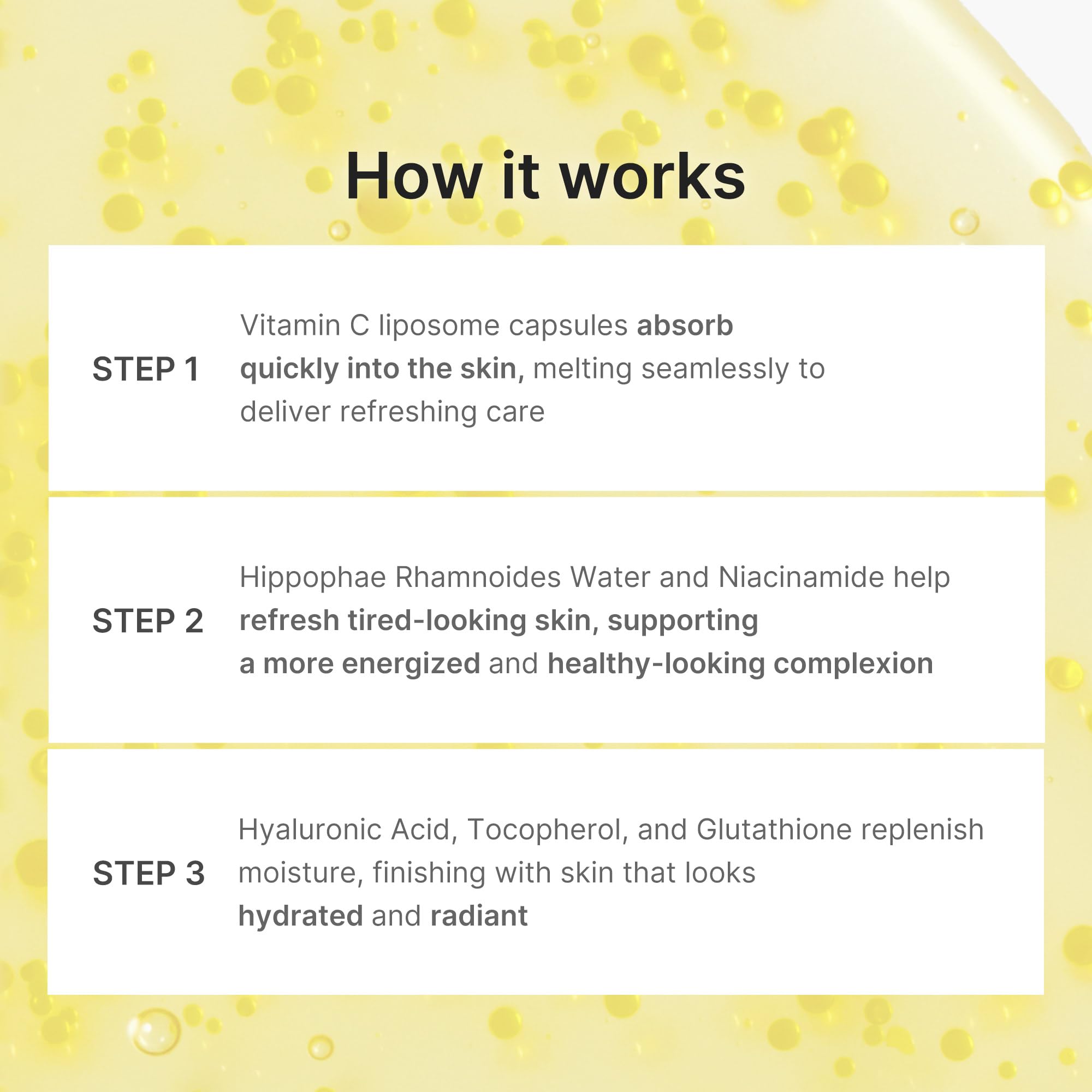 medicube ingredientes clave como vitamina C e hialurónico