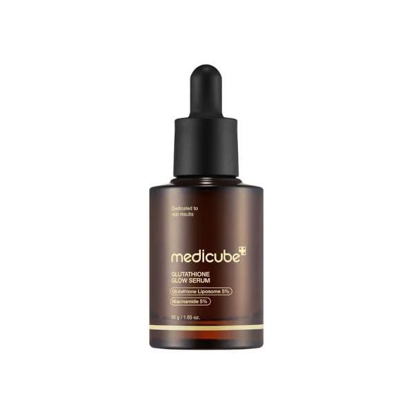 medicube frasco AGE-R Glutathione Glow Serum frente beneficio luminosidad inmediata