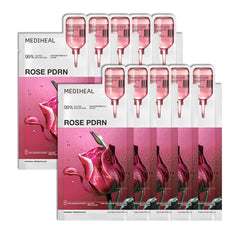 MEDIHEAL envase frontal del pack de 10, presentación clara y beneficios