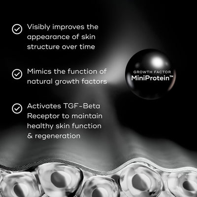 Medik8 before-and-after skin illustration indicates visible line reduction benefit
