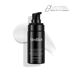 Medik8 serum texture on hand demonstrates lightweight feel and quick absorption benefit