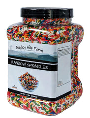 Medley Hills Farm primer plano de textura crujiente y colores vibrantes