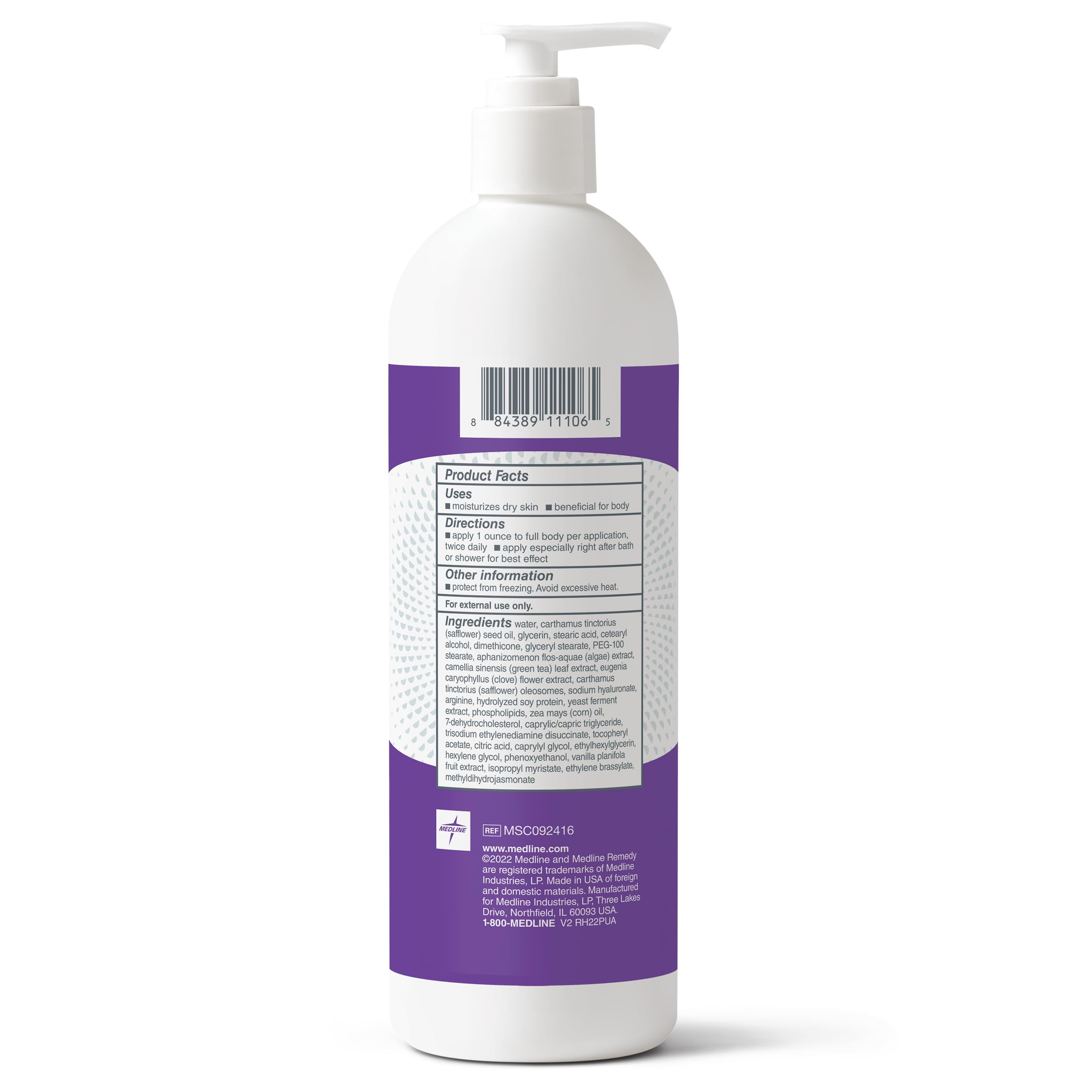 Medline Remedy detalle de oleosomas de cártamo, nutre y retiene humedad