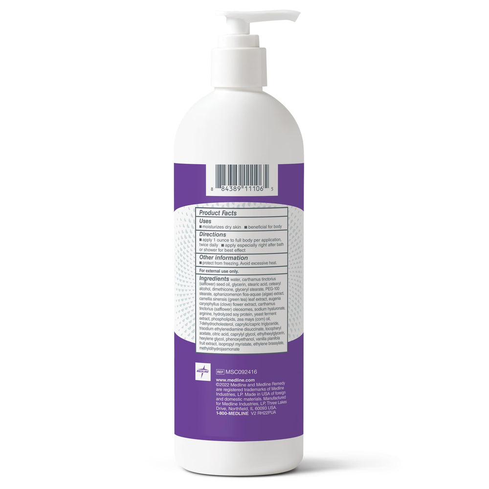 Medline Remedy detalle de oleosomas de cártamo, nutre y retiene humedad