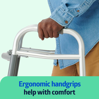 Medline ergonomic hand grip close-up providing comfortable, low-fatigue hold