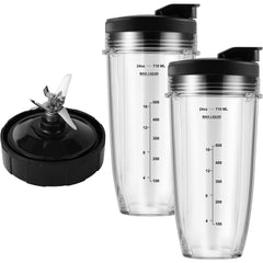 MEET JUICE vaso 24oz frontal, muestra capacidad y diseño resistente