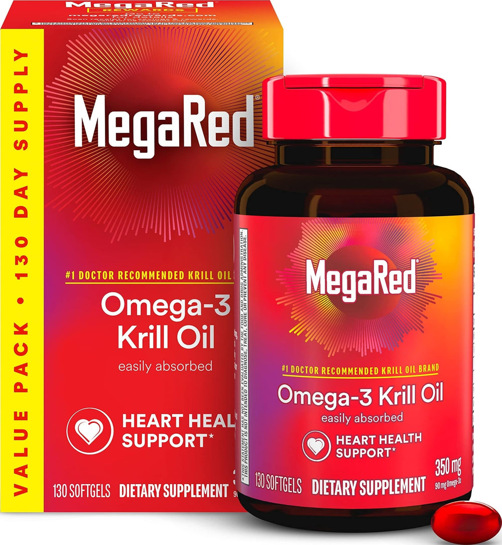 MegaRed envase frontal 130 cápsulas claro beneficio conveniencia