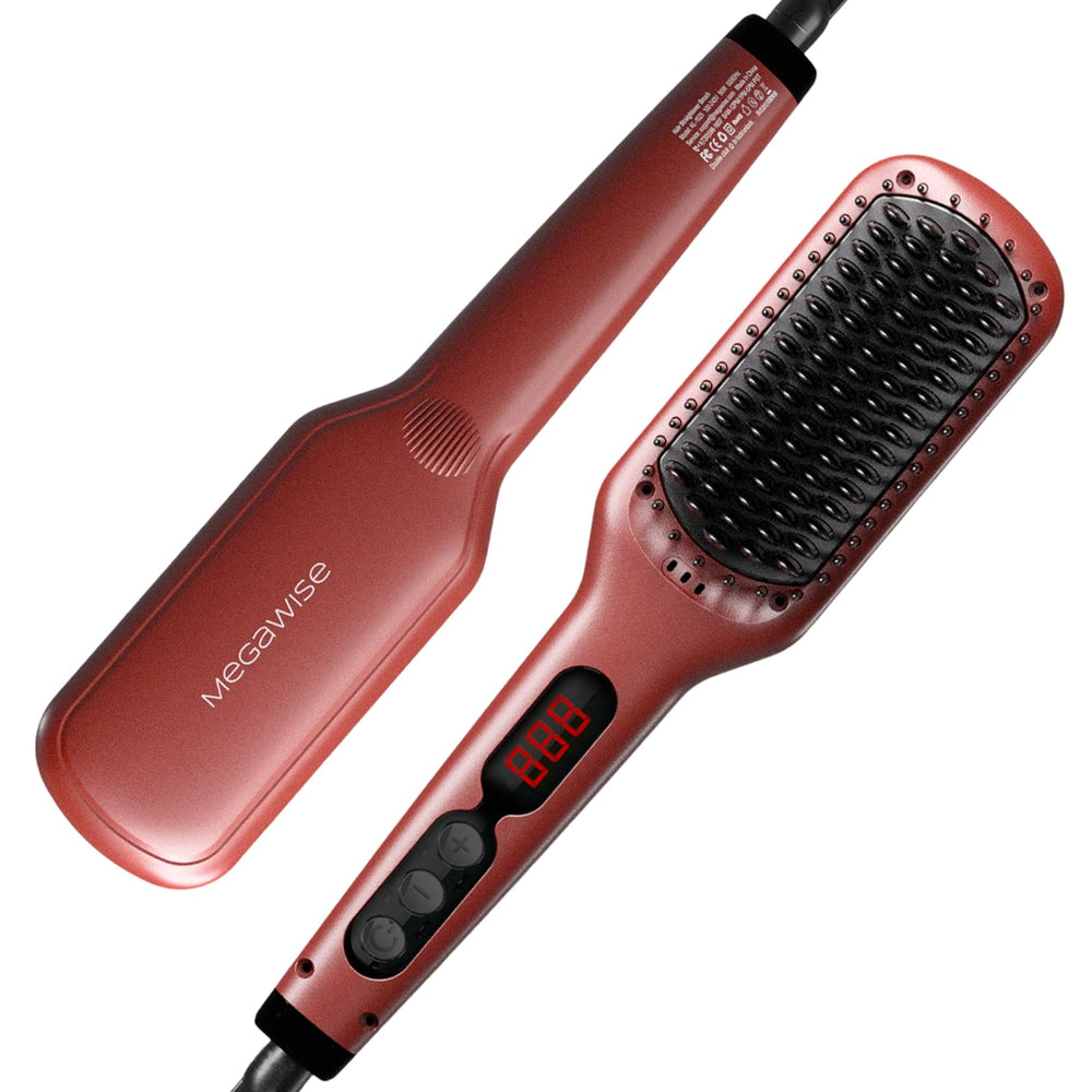 MEGAWISE cepillo alisador frontal mostrando acabado brillante