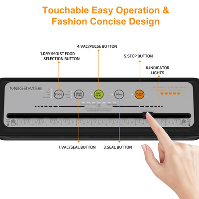 MEGAWISE placed on a kitchen counter illustrating space-saving efficiency