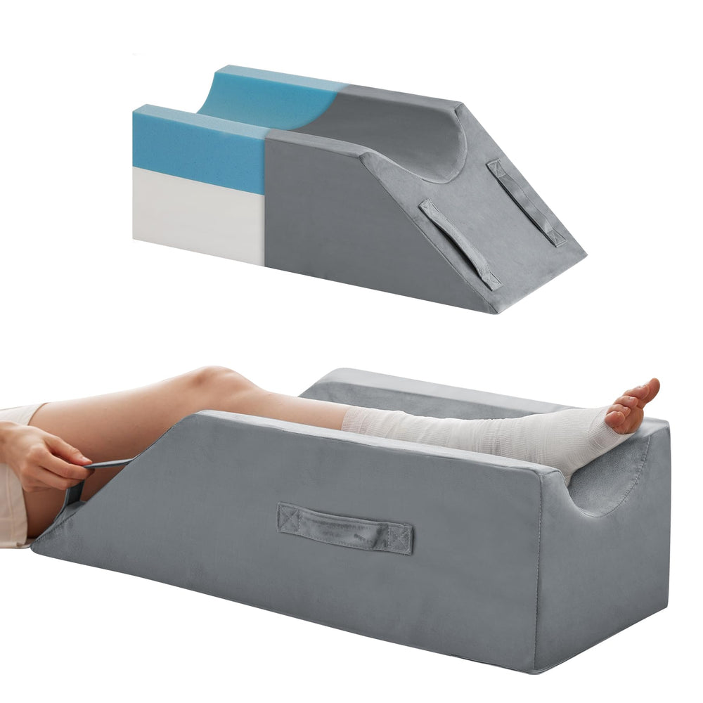 MEGCXIT almohada elevadora frontal mostrando forma en cuña y soporte cómodo