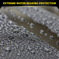 Detalle de la etiqueta Meguiar's con instrucciones claras y beneficio protector