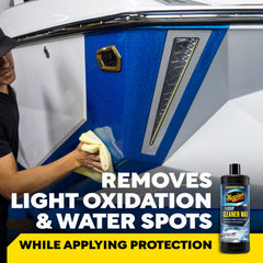 Meguiar's M50 textura del líquido mostrando acabado no abrasivo y brillo