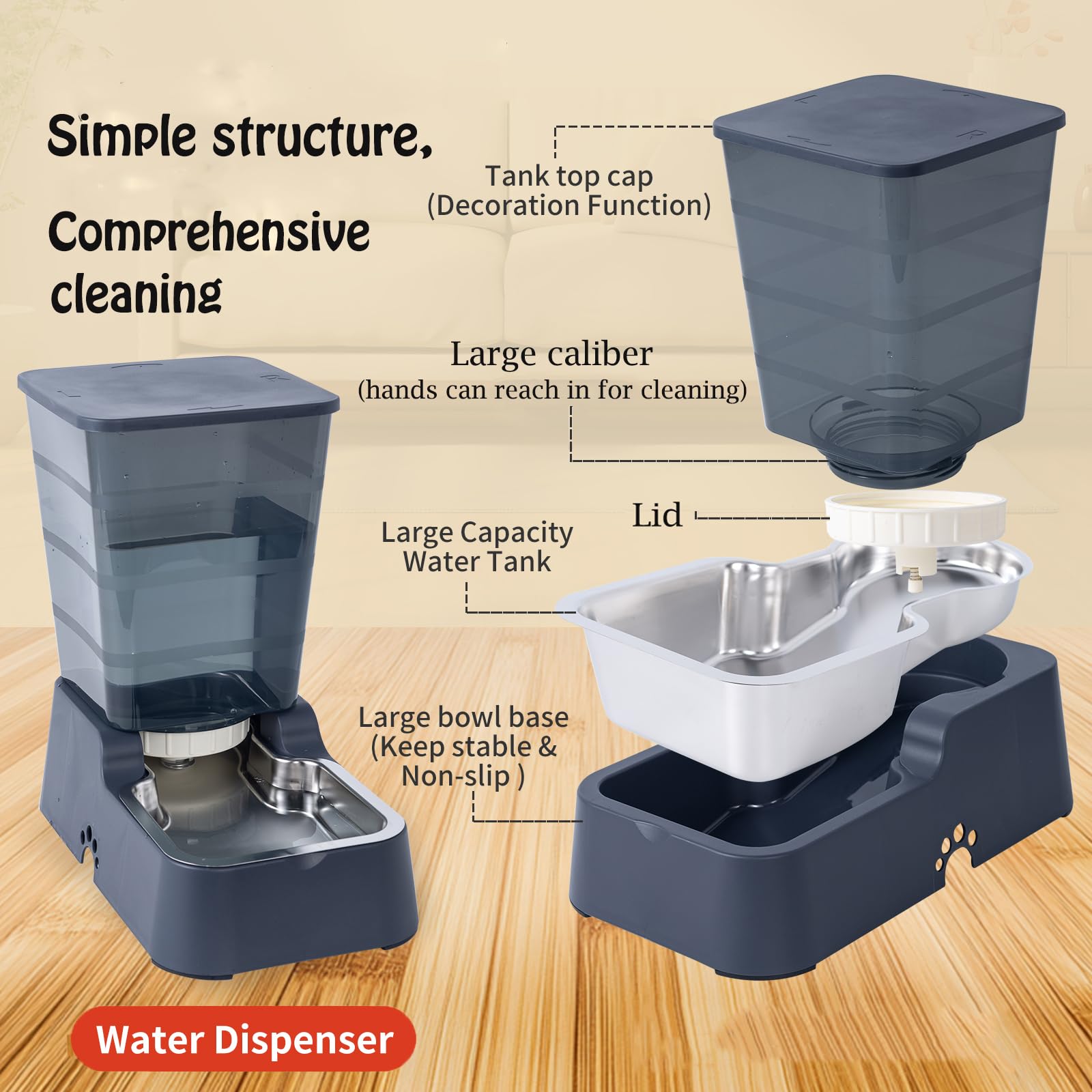 Meikuler dispensador de agua lateral listo para uso prolongado