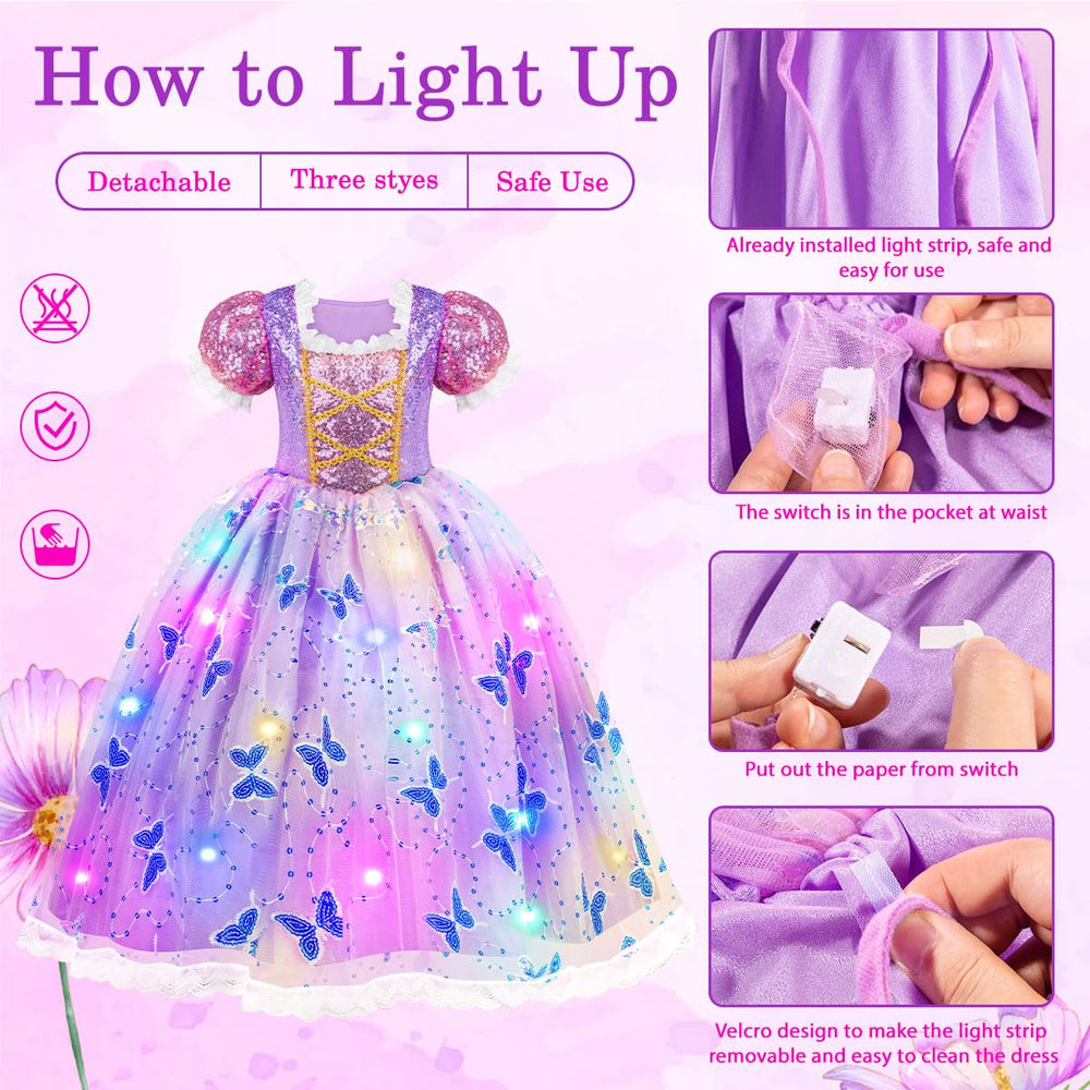 Meland accessories set with crown wand bag offering complete role-play fun