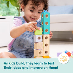 Melissa & Doug ruedas montadas formando vehículo para juego dinámico