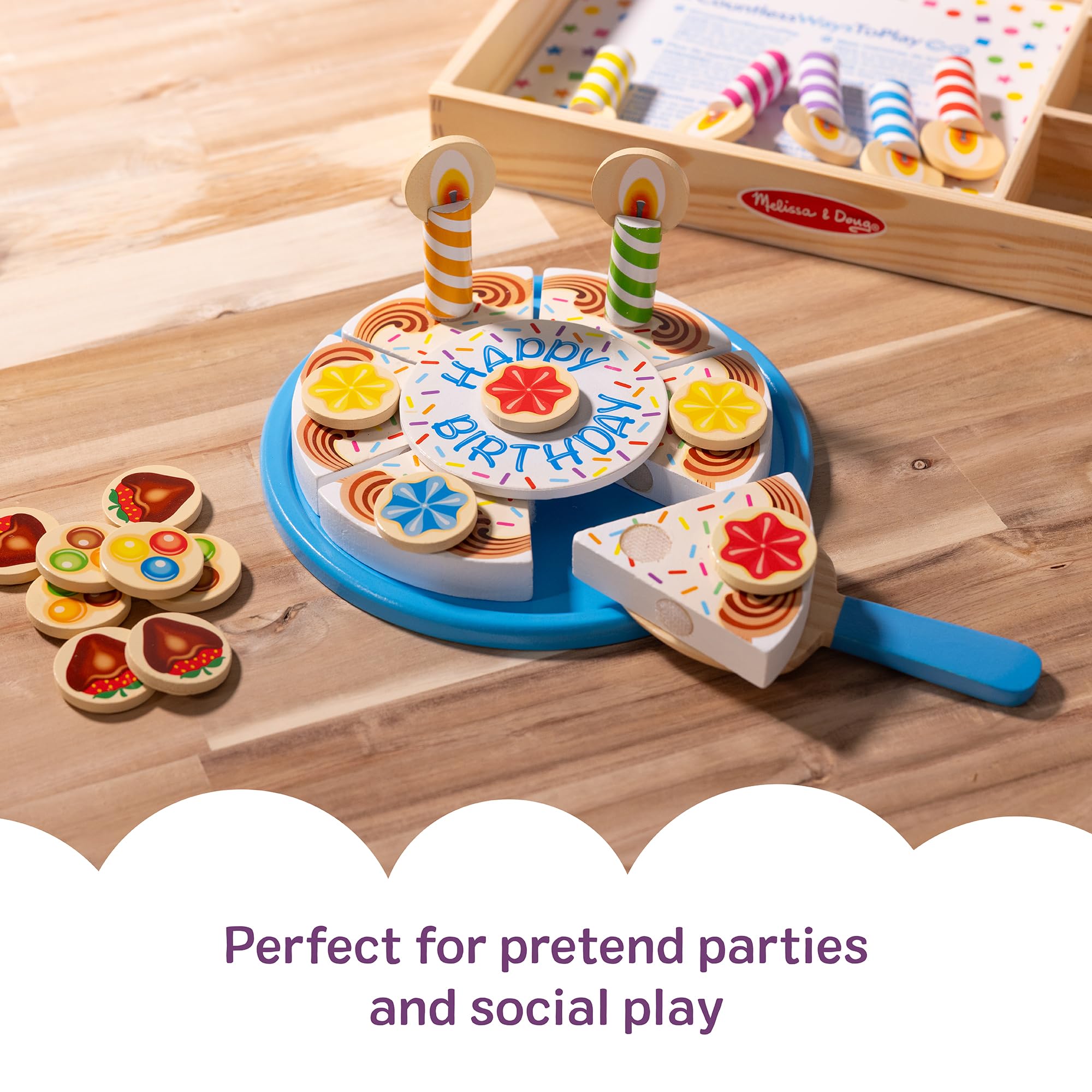 Melissa & Doug candles and toppings detail showing colorful pieces that spark creativity