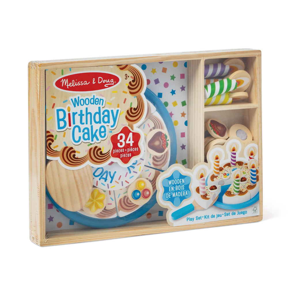 Melissa & Doug product label and safety info showing solid construction and caregiver confidence