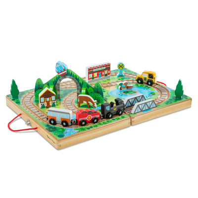 Melissa & Doug closed wooden case showing portability and neat storage