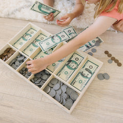 Melissa & Doug billetes de papel resistentes para practicar conteo