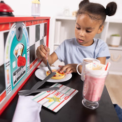 Melissa & Doug comida de madera doble opción mostrando variedad y creatividad
