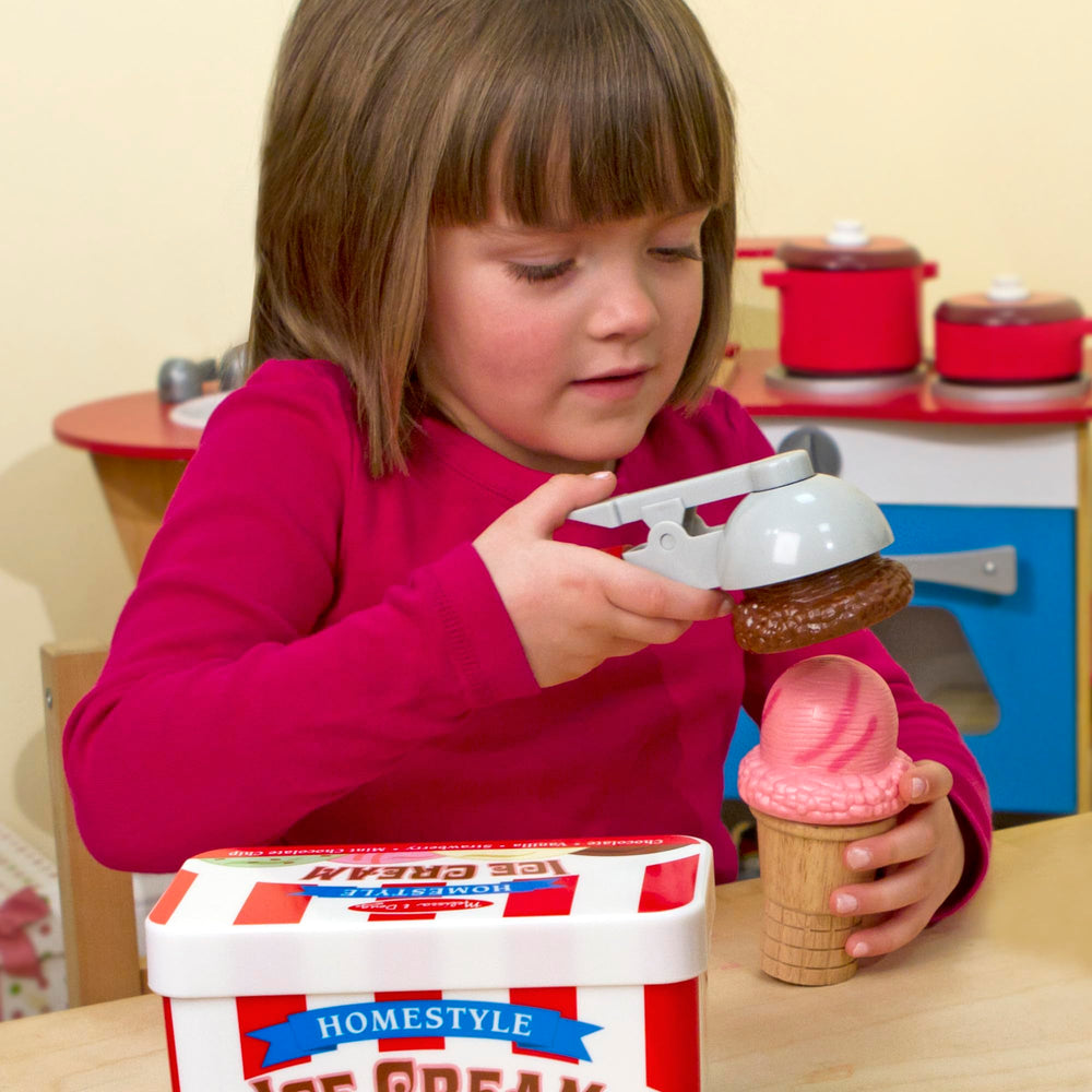 Melissa & Doug etiqueta FSC en madera indicando responsabilidad y acabado no tóxico