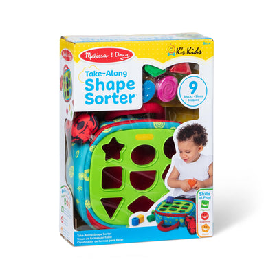 Melissa & Doug lifestyle nursery scene showing the sorter as a cheerful developmental decor piece