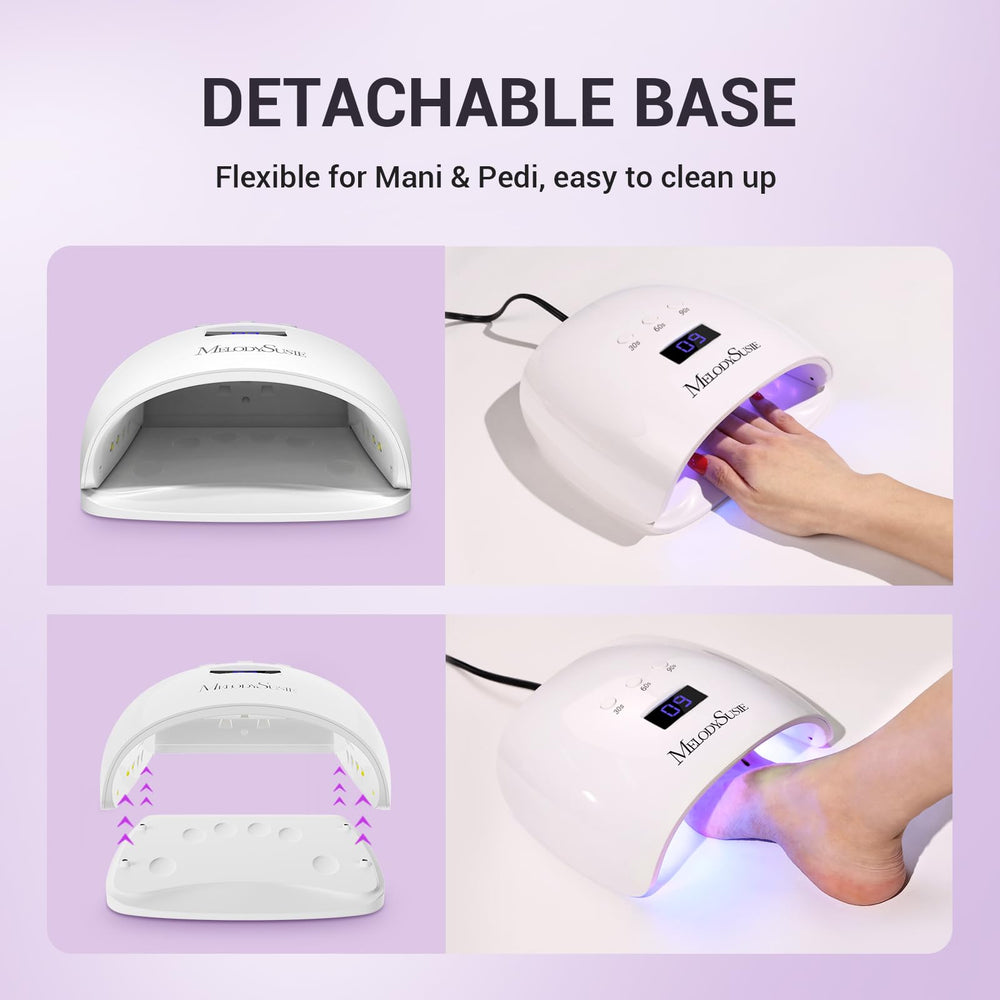 MelodySusie P-Plus30I curing a hand inside for hands-free, efficient nail work