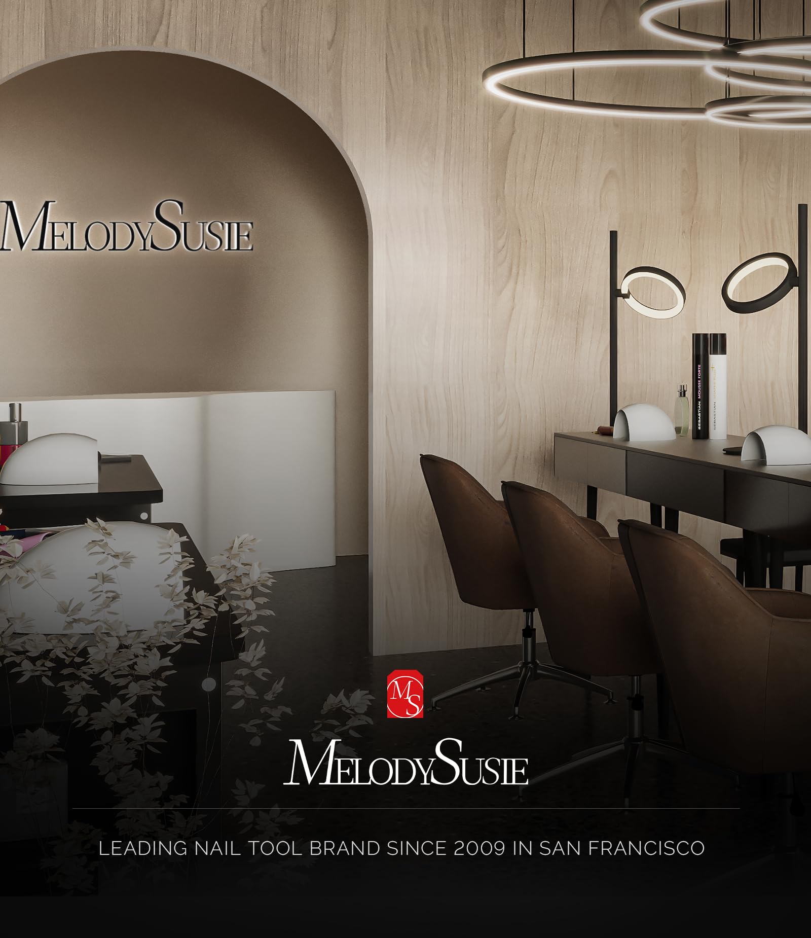 MelodySusie SC300F comparación de tamaño junto a objetos cotidianos para escala