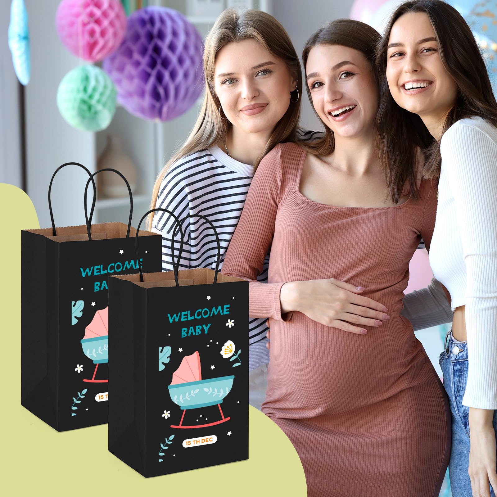 MESHA bolsa con etiqueta personalizada, opción de marca visible