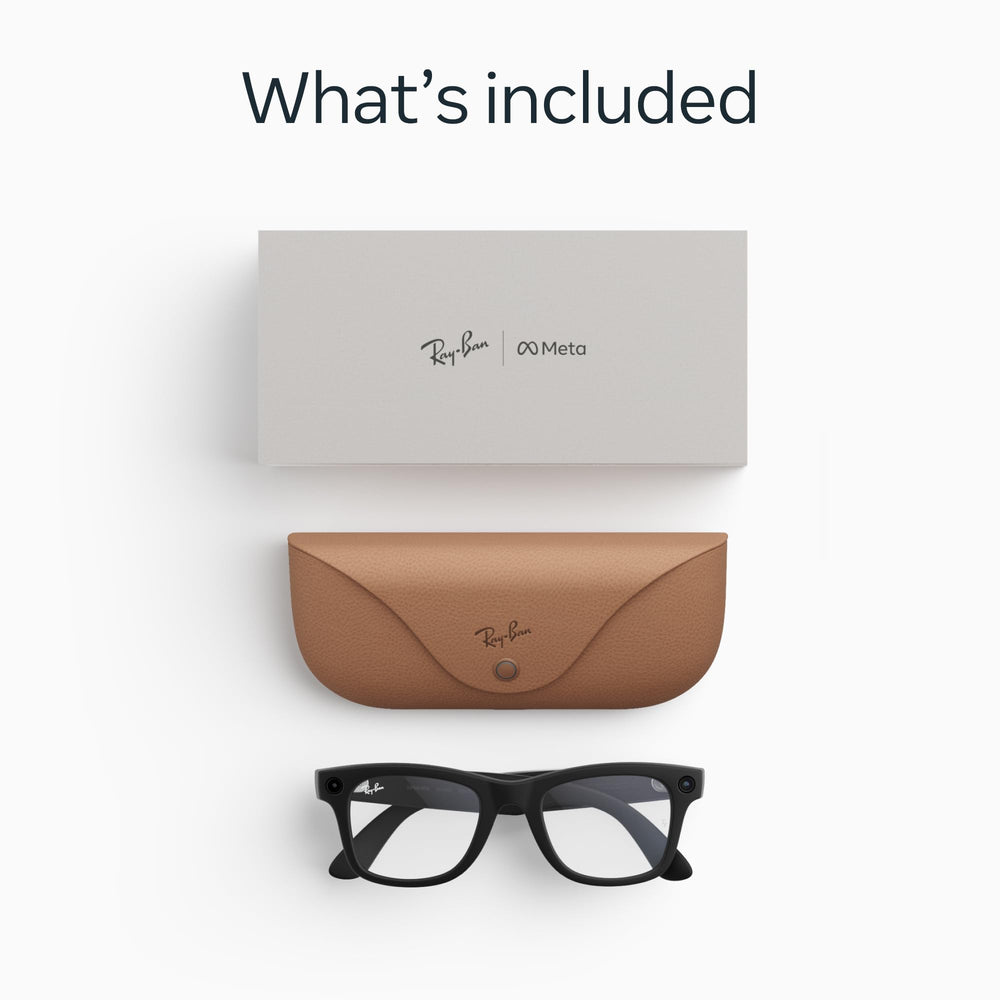 Meta Ray-Ban comparación de tamaño con manos para ver escala real