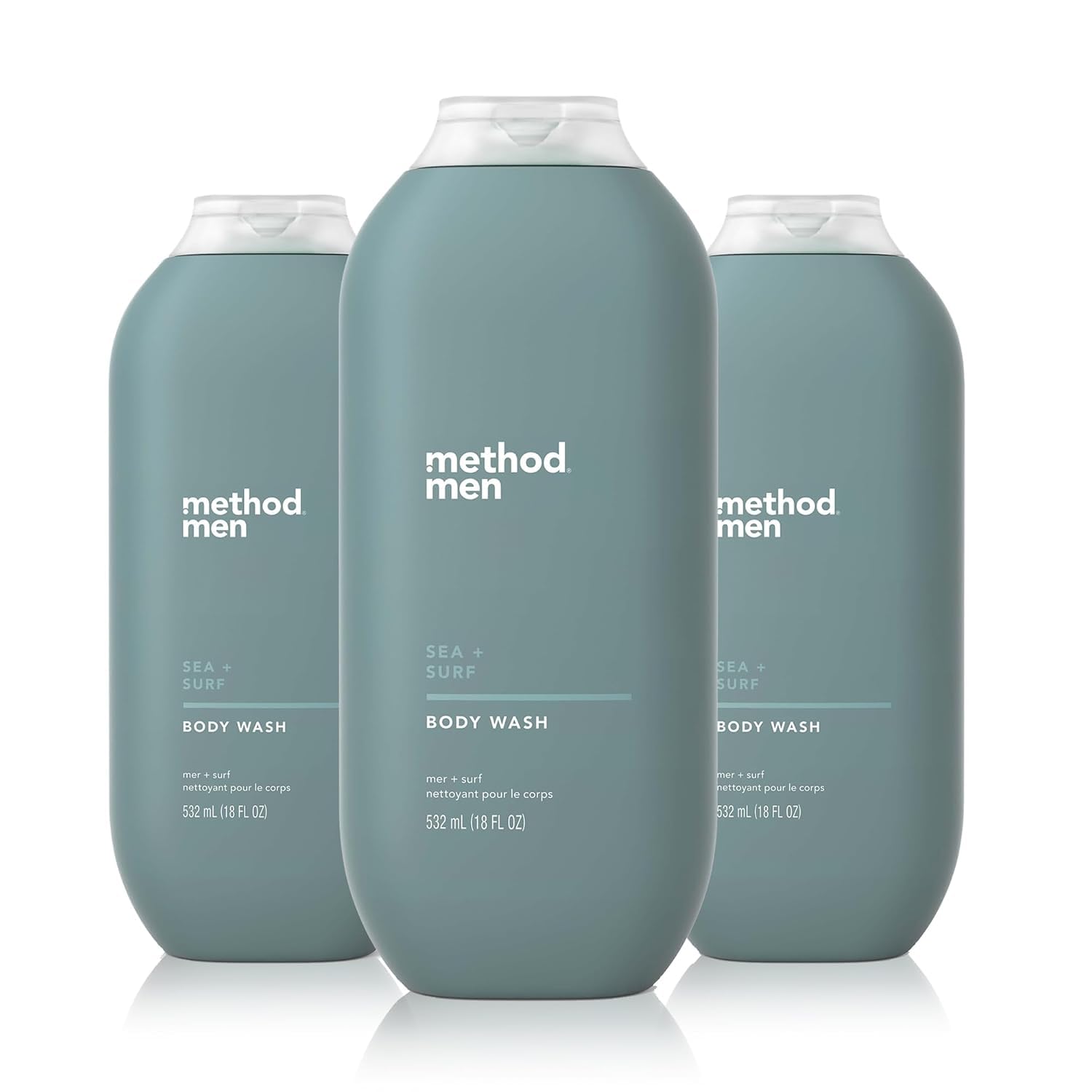 method gel corporal frontal paquete de tres, limpieza eficaz