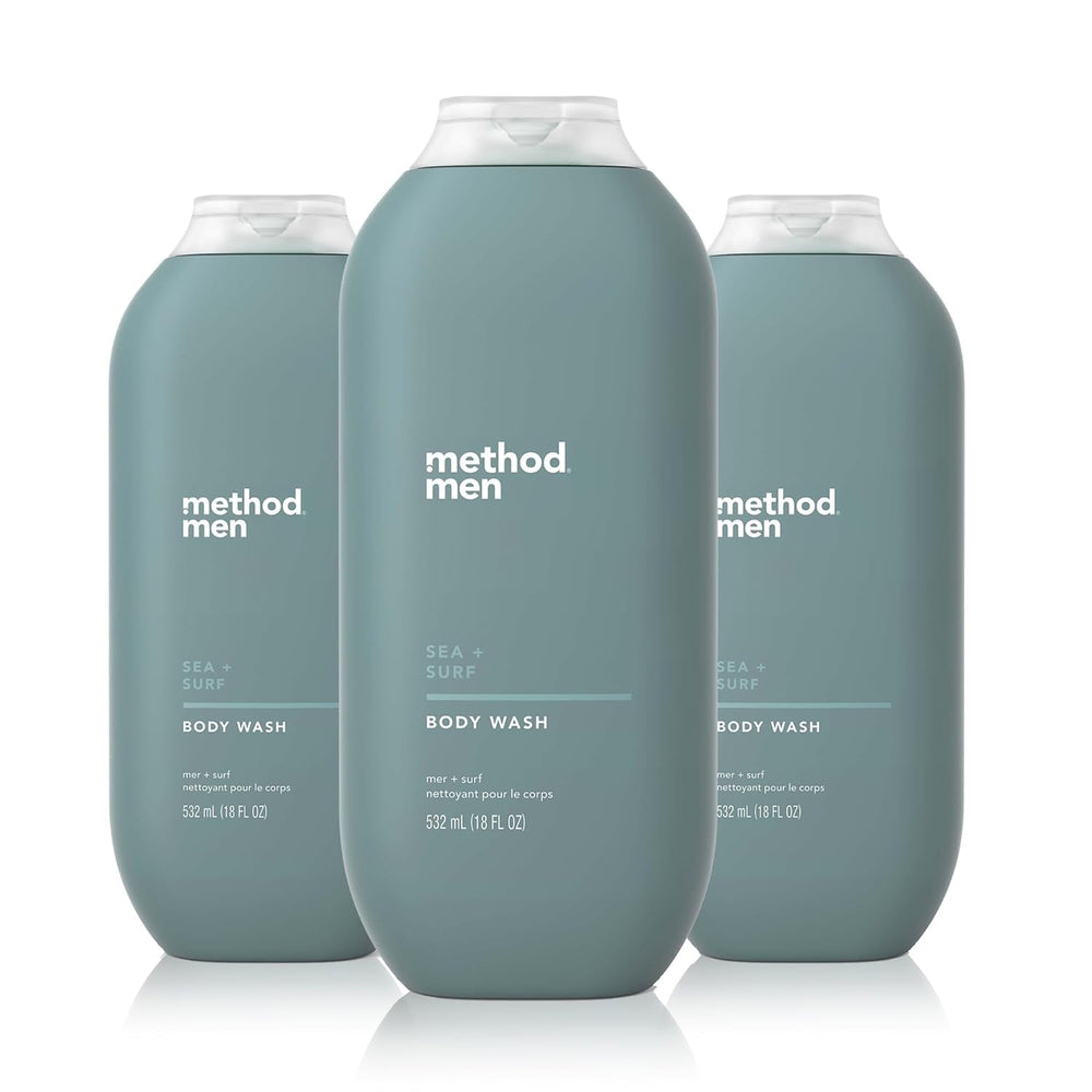 method gel corporal frontal paquete de tres, limpieza eficaz