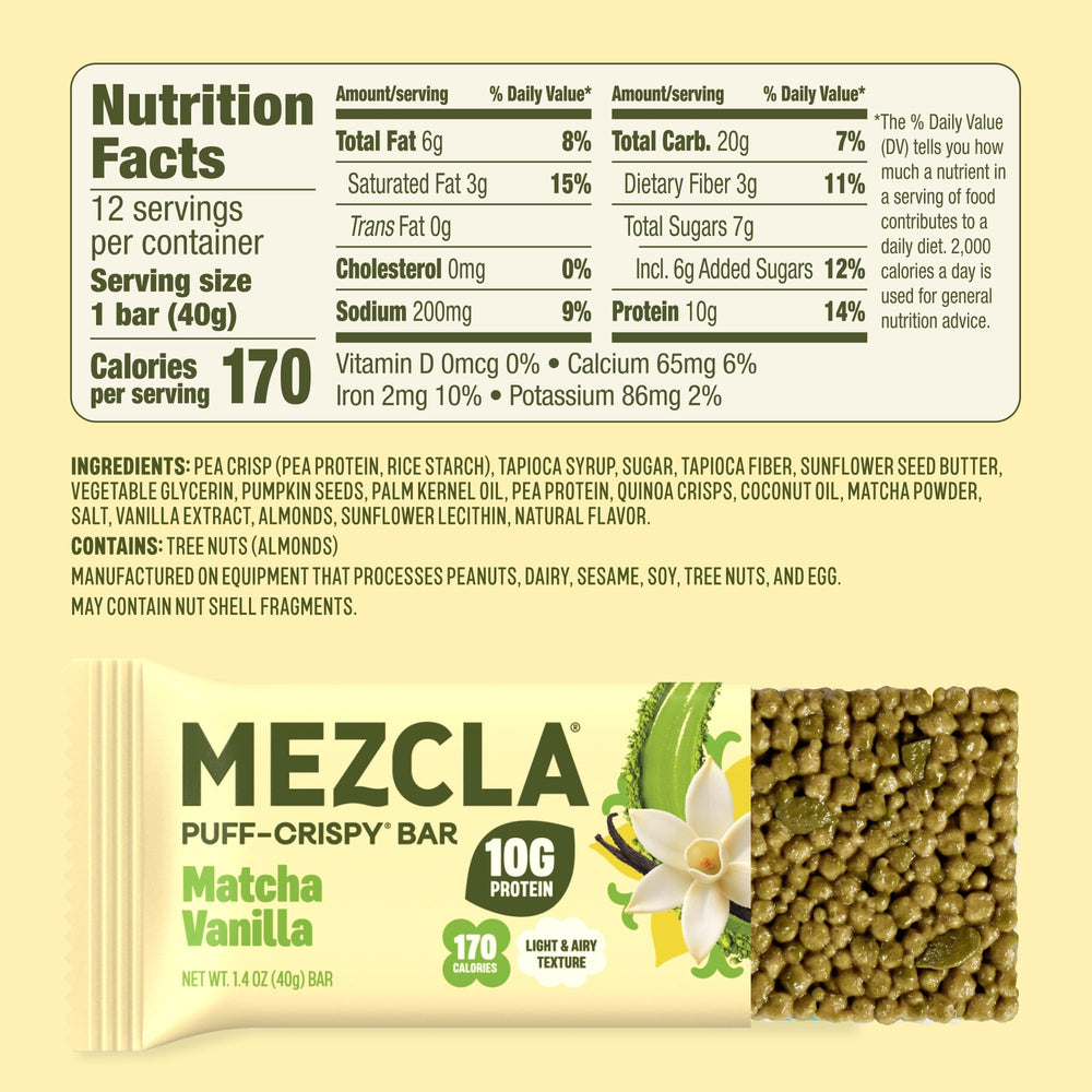 Mezcla close-up of puff-crispy texture highlighting airy crunch benefit
