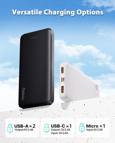 Miady con cables USB-C y manual incluidos, listo para usar