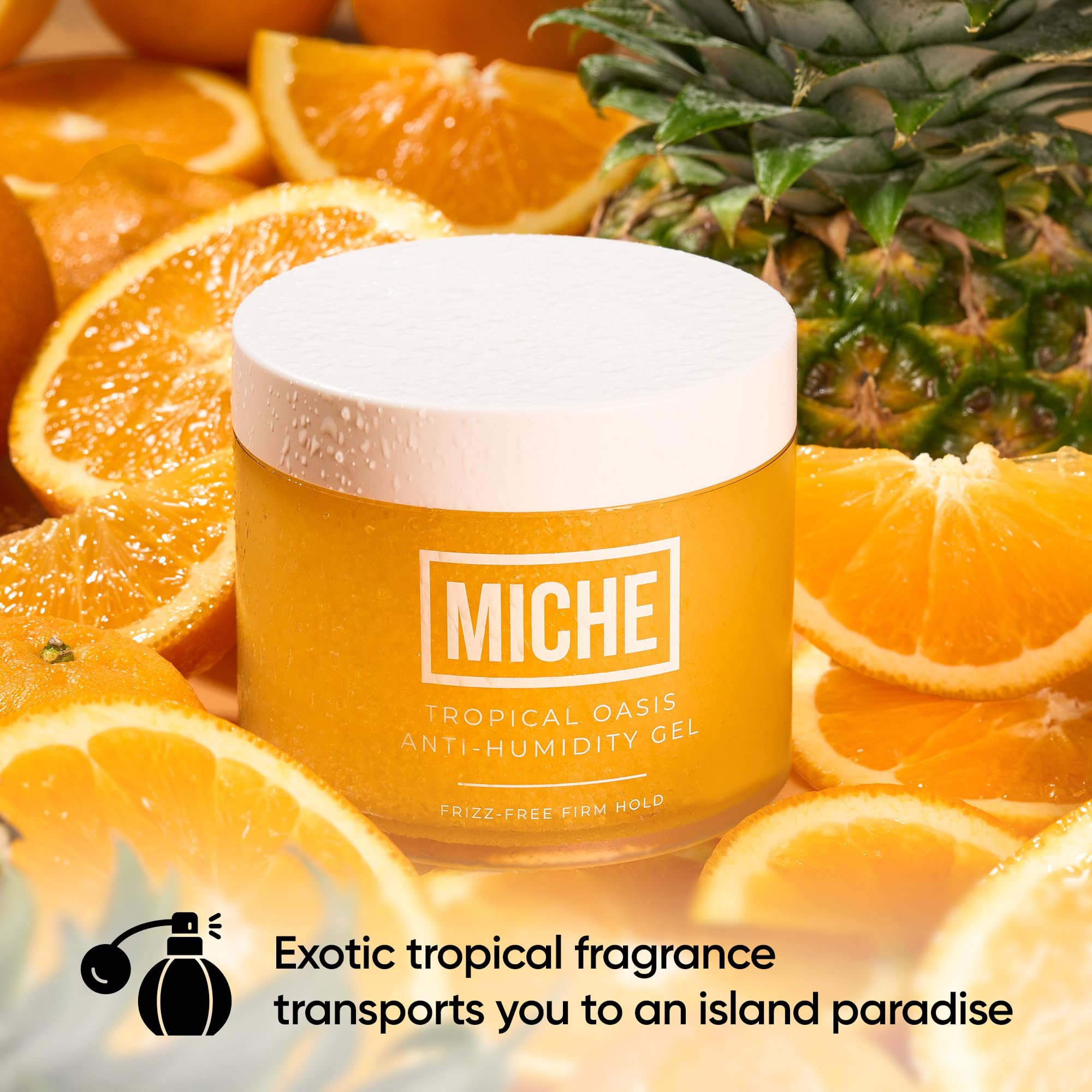 Miche Beauty aplicación: mano distribuye gel para mejor definición