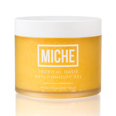 Miche Beauty gel frontal: envase que muestra control antiencrespamiento