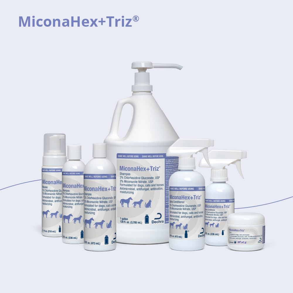 MiconaHex+Triz usada en gato para apoyo de piel sensible
