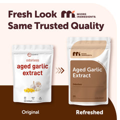 Micro Ingredients primer plano del aceite de ajo en cápsula mostrando textura suave