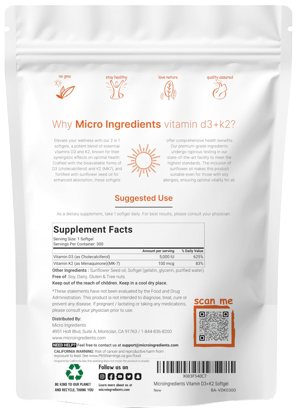 Micro Ingredients cápsula blanda primer plano muestra textura y facilidad de ingerir