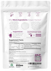 Micro Ingredients textura del polvo de colágeno, apariencia fina y fácil disolución