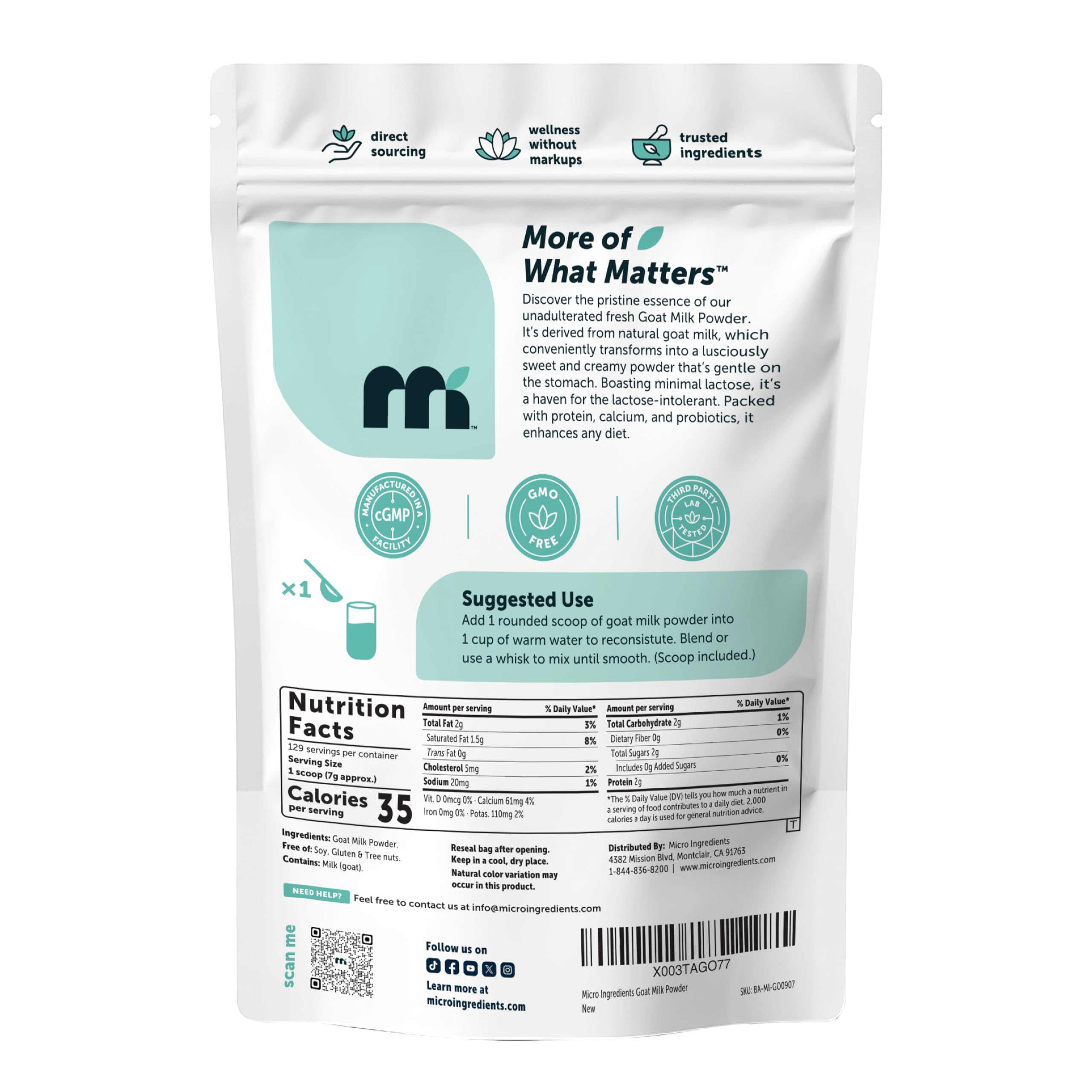 Micro Ingredients polvo incorporado en masa de repostería, mejora textura y consistencia