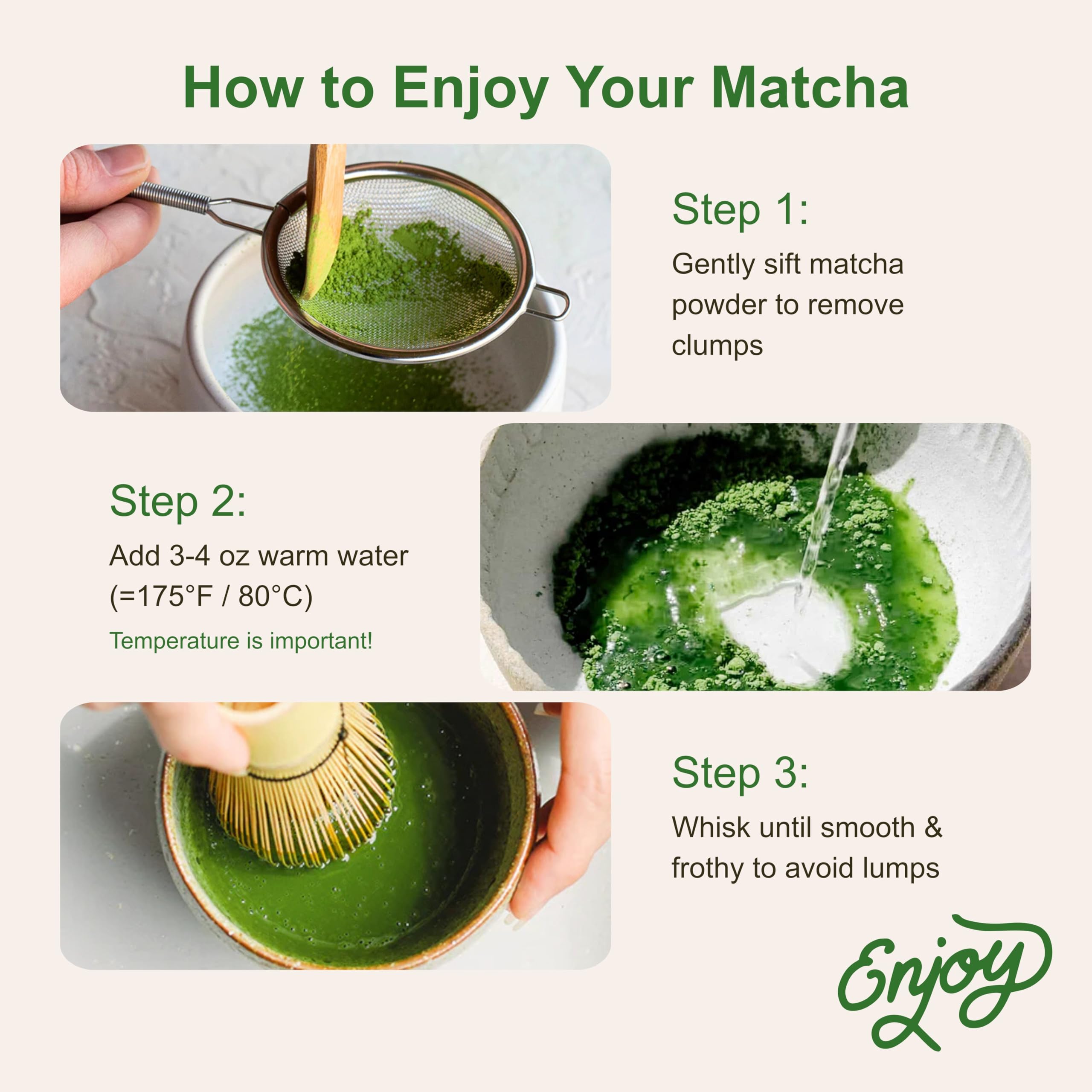 Micro Ingredients matcha preparado en una taza tradicional, resalta color verde intenso y aroma