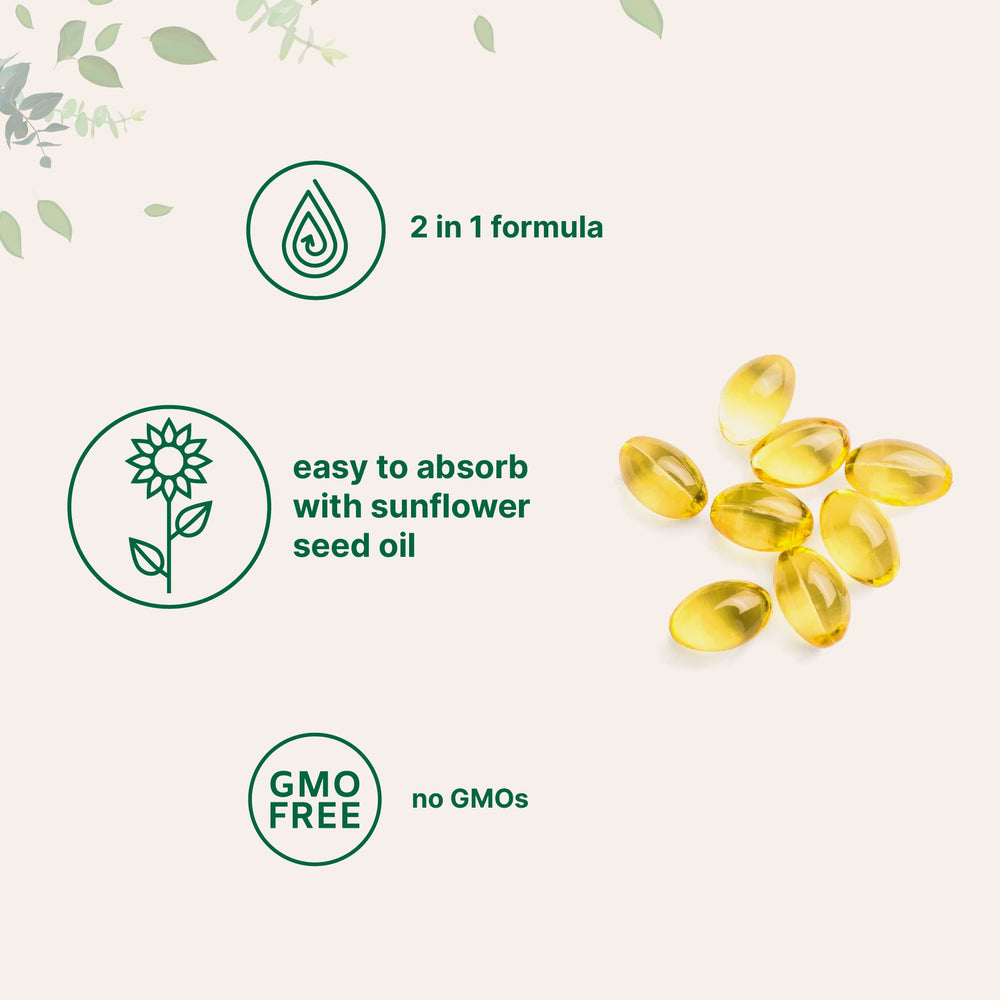 Micro Ingredients persona tomando cápsula blanda ilustra tamaño fácil de tragar