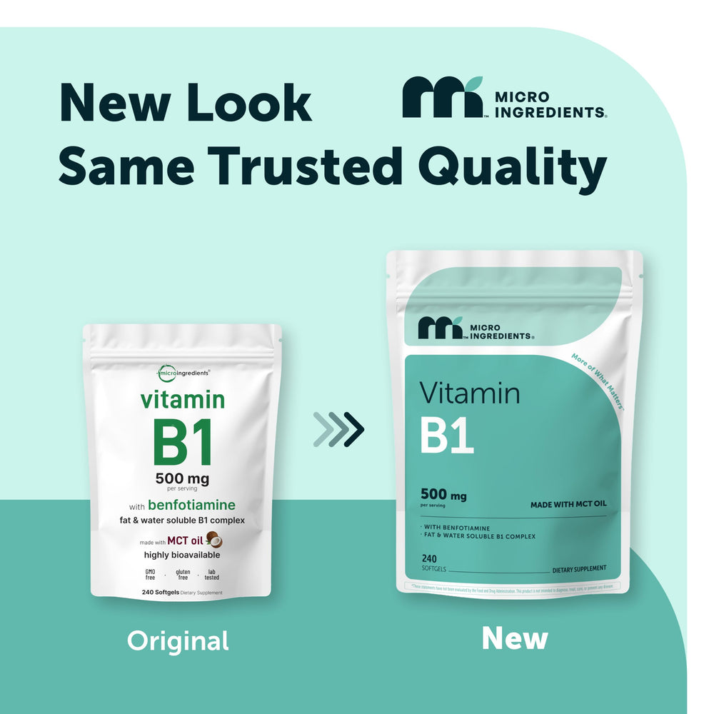 Micro Ingredients envase abierto con softgels visibles para contar y dosificar