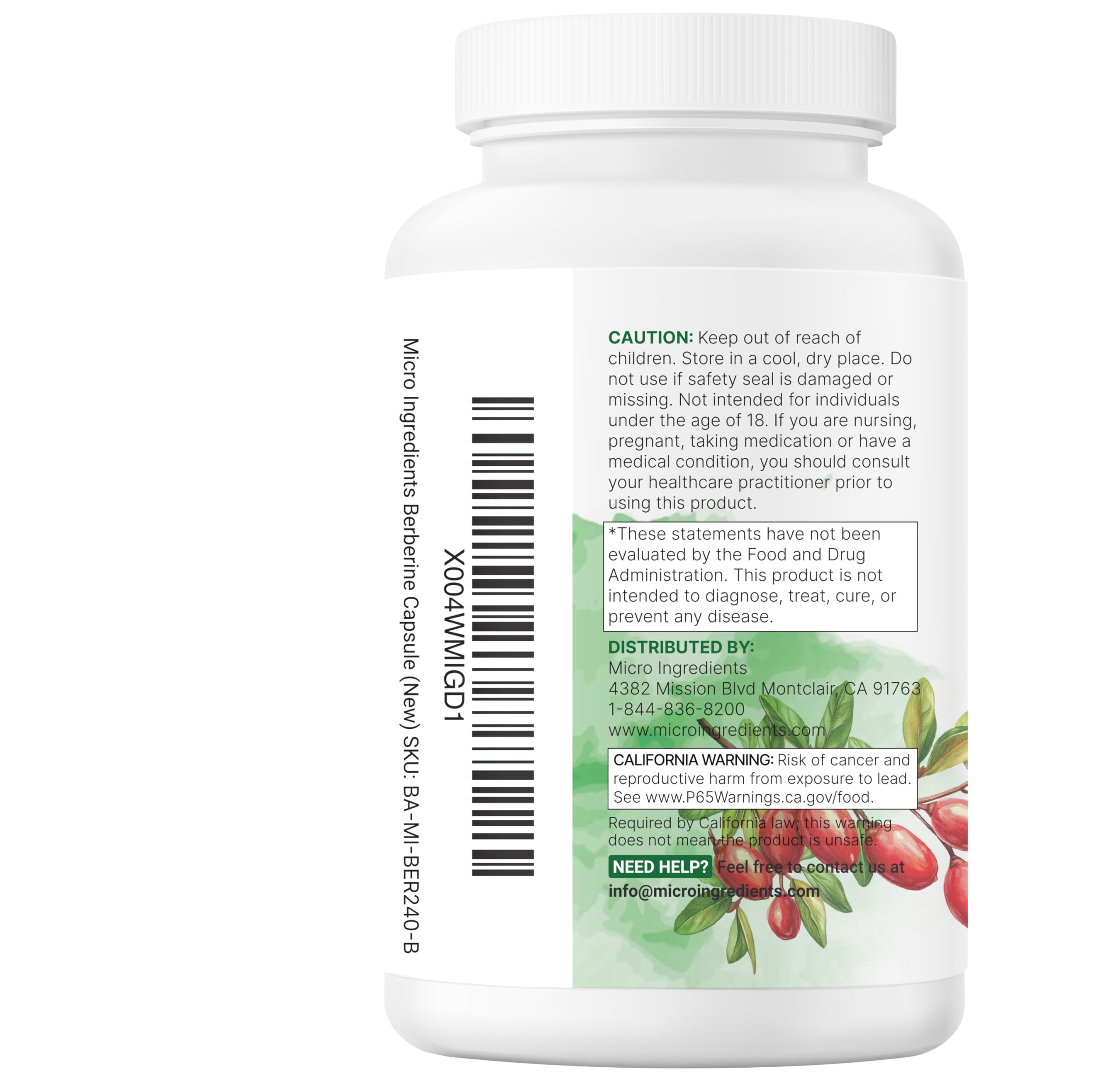 Micro Ingredients frasco junto a frutas en cocina sugiriendo uso diario práctico