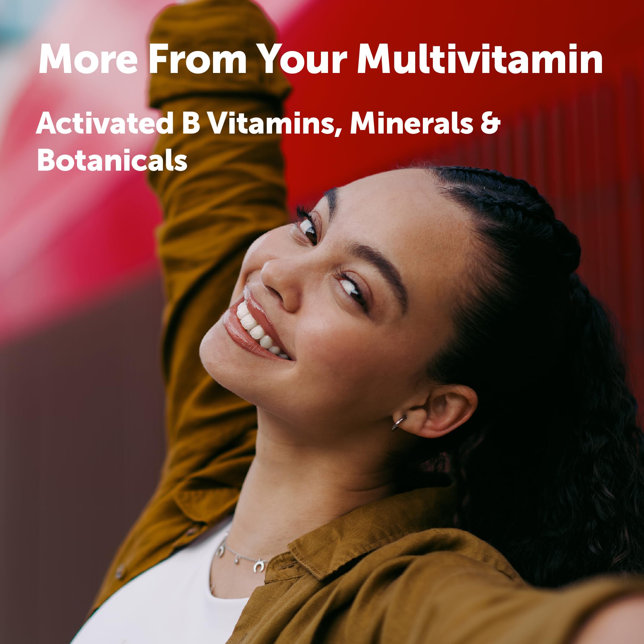 Micro Ingredients etiqueta nutricional clara con listas de vitaminas activas