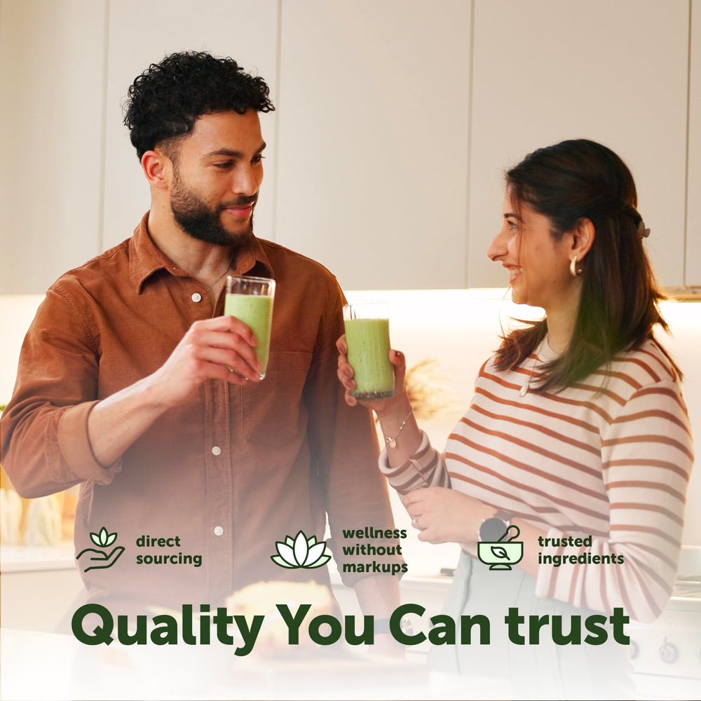 Micro Ingredients etiqueta nutricional y certificaciones orgánicas visibles para confianza