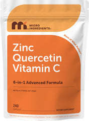 Micro Ingredients frente del envase mostrando cantidad y fórmula combinada