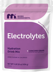 Micro Ingredients frente del envase mostrando información de porciones y sabor