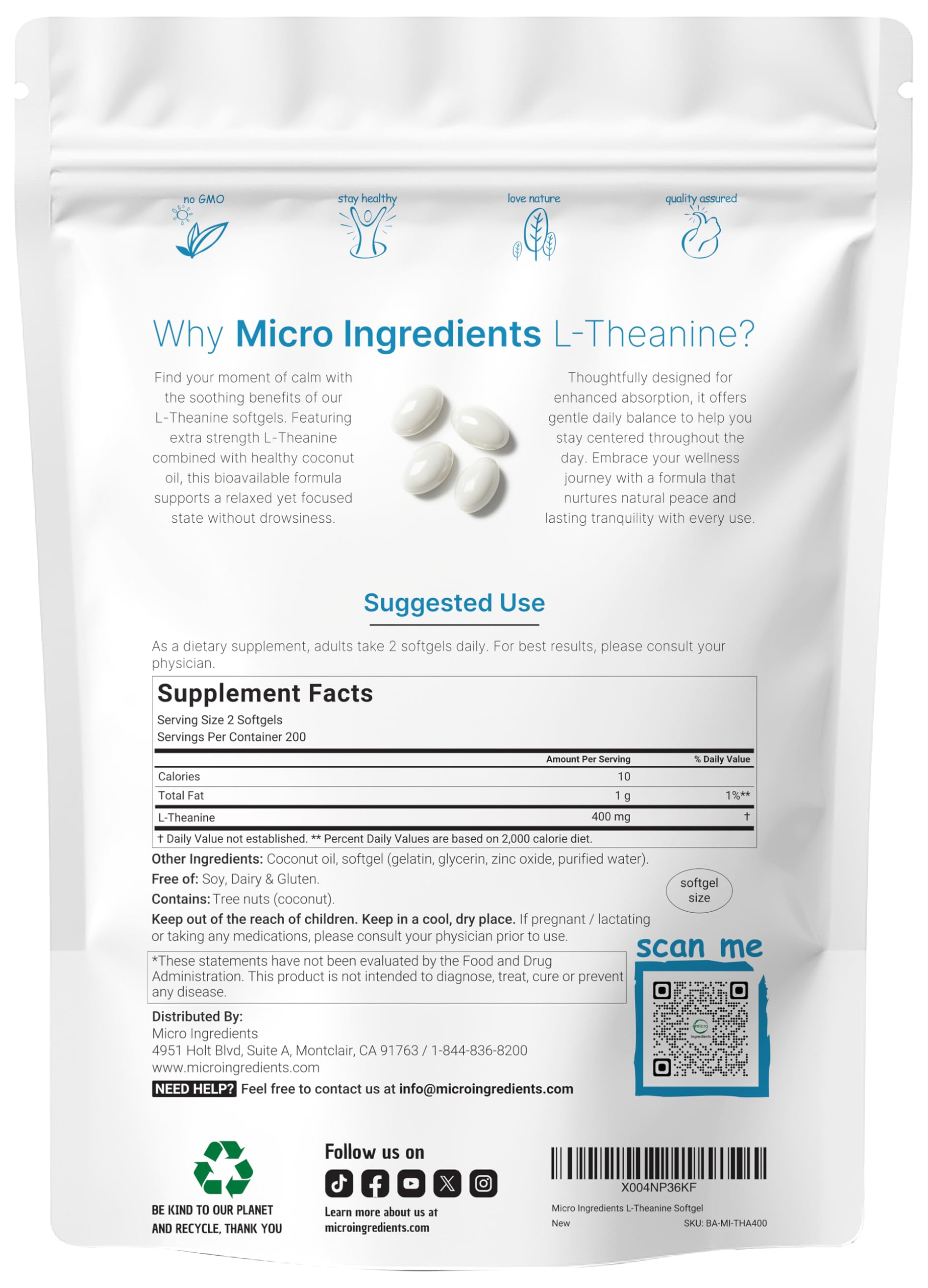 Micro Ingredients primer plano de softgel con brillo, detalle que sugiere absorción mejorada